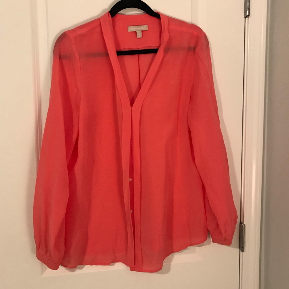 Salmon Silky Button Down.